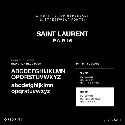 ysl brand font|ysl font generator.